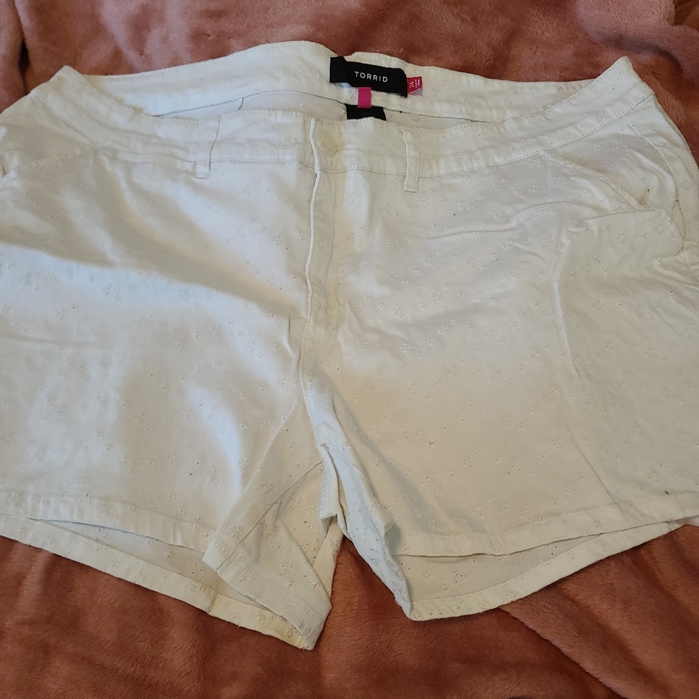Torrid eyelet shorts